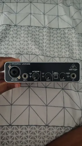 Placa de áudio da Behringer umc22