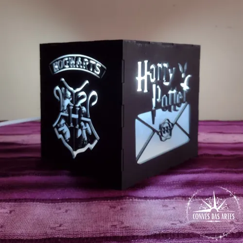 LUMINÁRIA PERSONALIZADA/Harry Potter/HP/Hogwarts/Led/Luminoso/Abajur de mesa/Decor/Geek