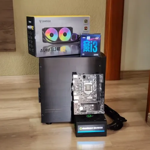 Kit PC - i3 9100F + H310M + Fonte 500W + Gabinete + Watercooler 240mm