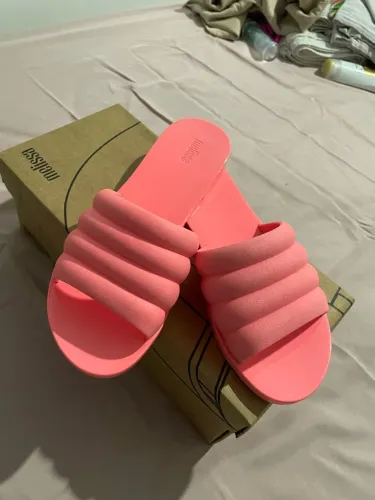 Sandália Melissa bless slide tamanho 37 usada um vez com caixa 