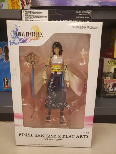 Boneco de ação Final Fantasy X PLAY ARTS Yuna SQUARE ENIX importado do Japão