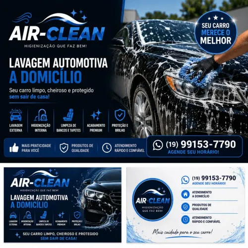 LAVAGEM AUTOMOTIVA A DOMICÍLIO 