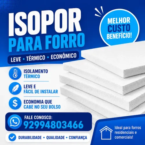 Isopor para forro
