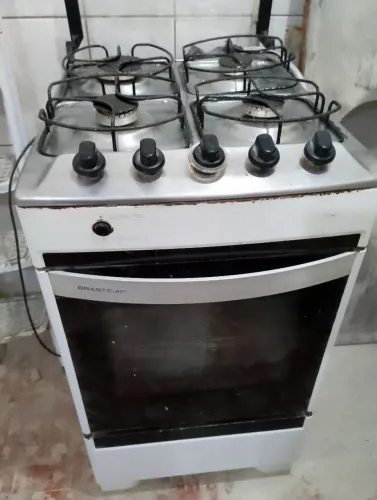Fogão Brastemp 4 bocas gás encanado 110V