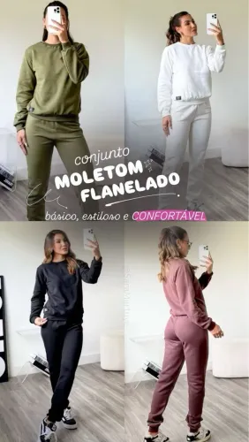 Calça moletom feminina