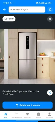 Geladeira Frost Free Eletrolux Inverter 490L - IB7S