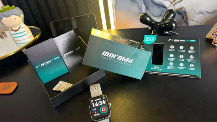 Smartwatch Mormaii Life Ultra 1,91" - Completo - R$ 300