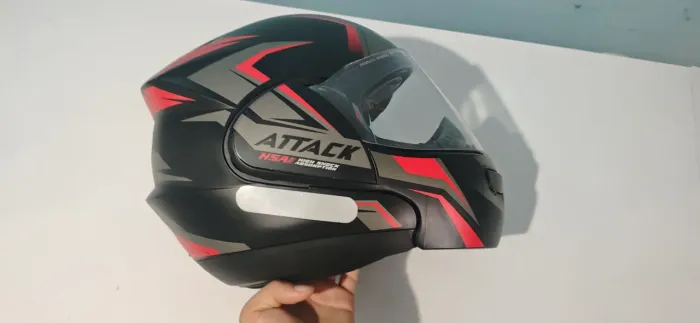 Capacete Articulado Pro Tork Attack Preto/Vermelho Tam. 58 - Excelente Estado