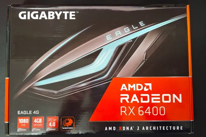 Placa de Vídeo RX 6400 EAGLE 4GB - Caixa Original