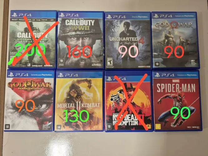 Jogos ps4 