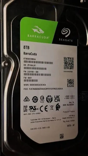 HD 8TB SEAGATE BARRACUDA - ARMAZENAMENTO