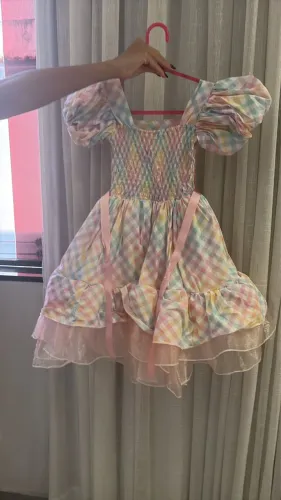 Vestido de festa junina infantil
