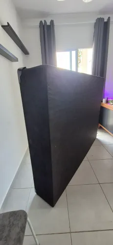 Box casal sem colchão cor preta