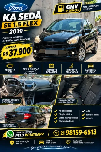 Ford KA+ Sedan 1.5 SEL 16V Flex 4P 2018