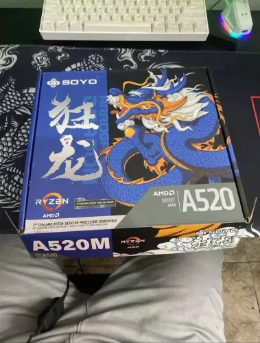 Placa mãe soyo A520m, Socket AM4 (defeito)