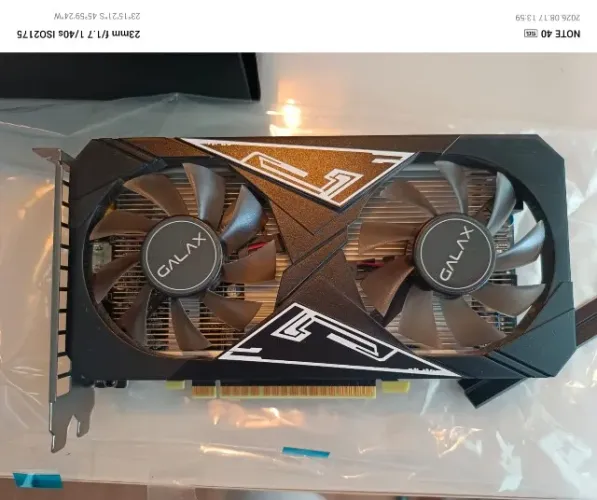 Placa De Vídeo Nvidia Galax Gtx 1650 4gb Gddr6