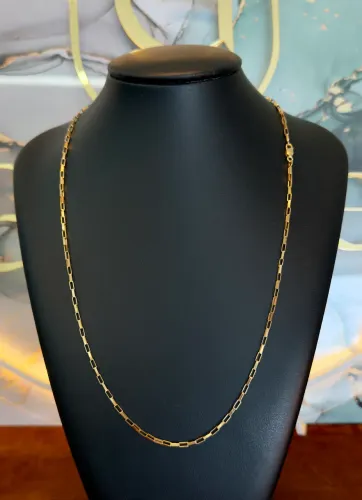 Cordão de ouro tijolinho de máquina 8.8g ( LOJA )