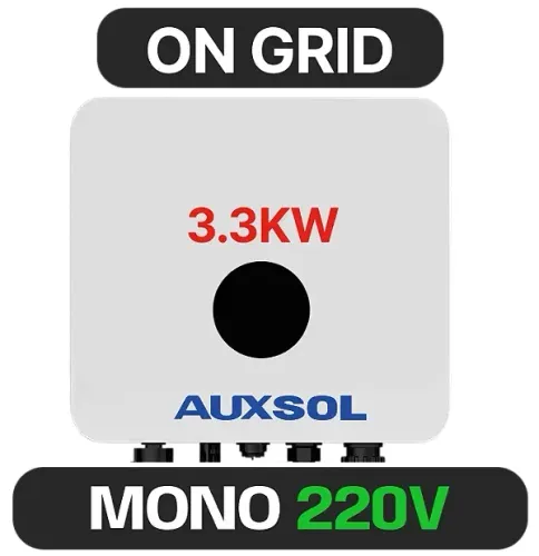 Inversor Solar Auxsol AFCI 3,3kW Monofásico 220V 1 MPPT