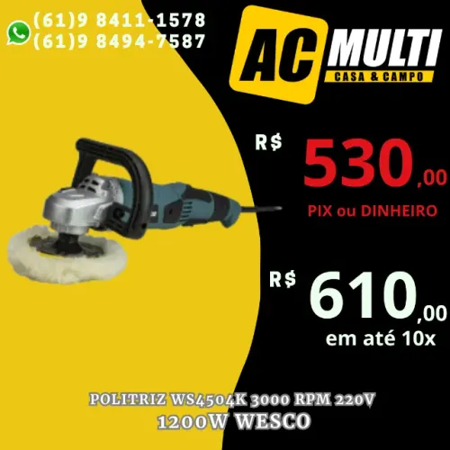 Politriz WS4504K 3000 rpm 220V 1200W Wesco