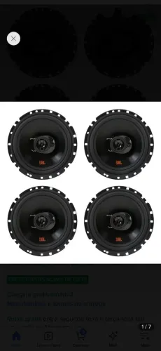 Kit 4 falantes Jbl flex 6TRFX55 triaxial 