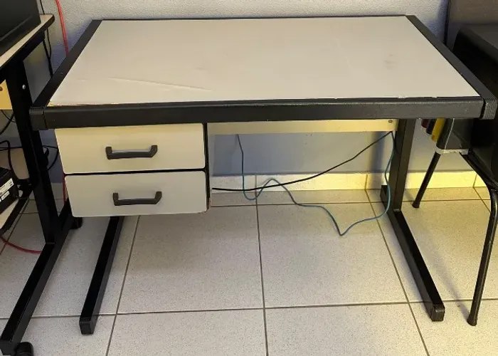 Mesa escritório escrivaninha 96x50 com 2 gavetas
