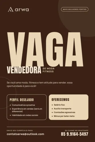 Vendedora de moda fitness
