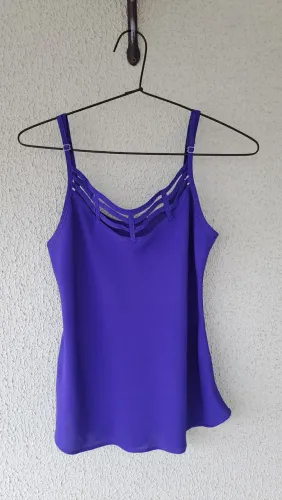 Blusa de alcana cor royal