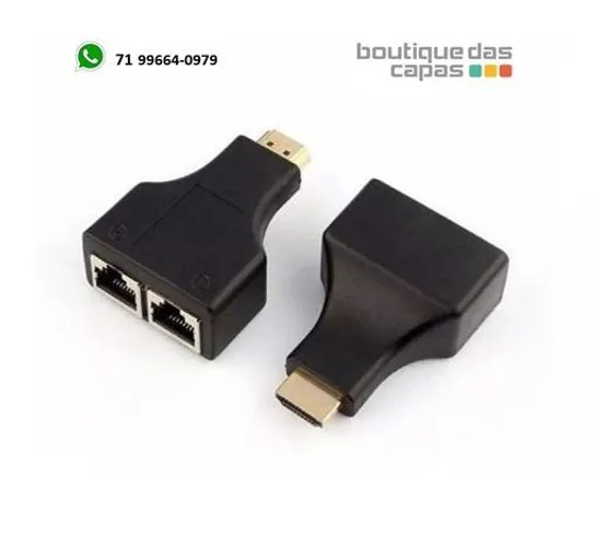 Extensor Hdmi 3d 30 Metros Via Cabo De Rede Utp Rj45 Cat5e/6 hdmi x ri