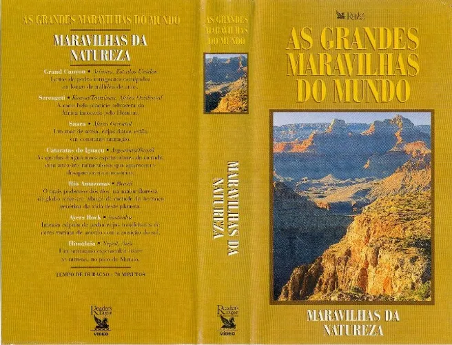 fitas vhs "as grandes maravilhas do mundo" em 3 episódios - reader's digest 