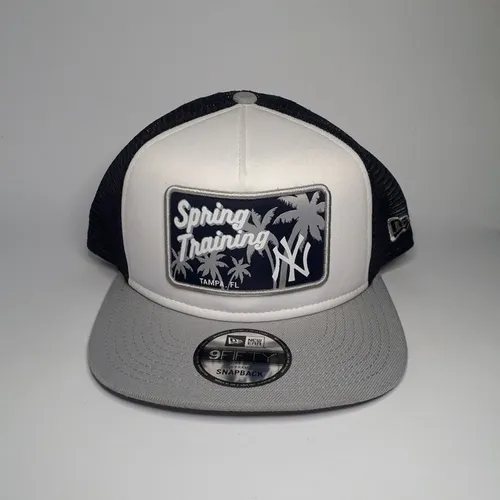 Boné New Era branco Yankees NY - 9fifty - aba reta - trucker