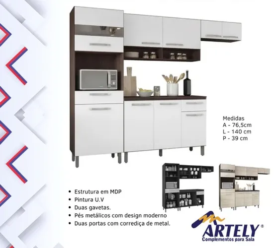Cozinha armário de cozinha completo