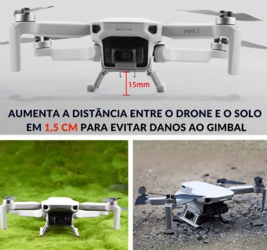Extensor Trem De Pouso Dobravel Dji Mini 2, Mavic Mini E Se Automação COD-CP643  