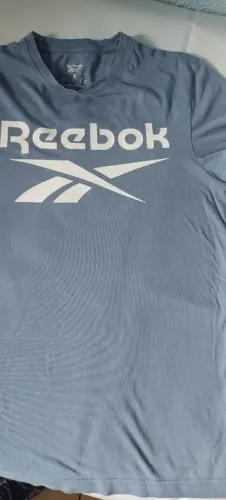 Camiseta Infantil Marca Reebok- Tam S - Cor Cinza - Seminova em bom estado