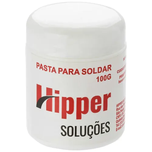 Pasta de Solda Hipper 100g fluxo pastoso  P/Eletrônica e componentes SMD PCI