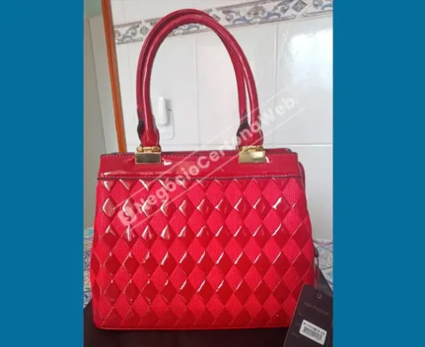 Bolsa Couro Sintético em Verniz V&V Finder
