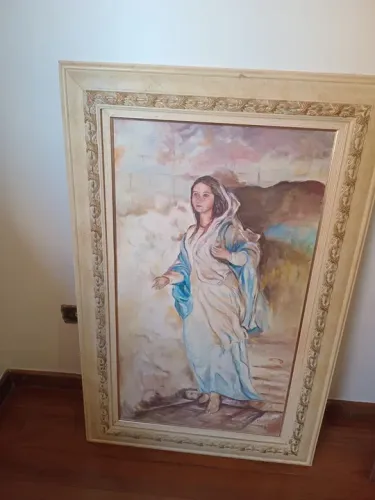 Quadro religioso em moldura vintage