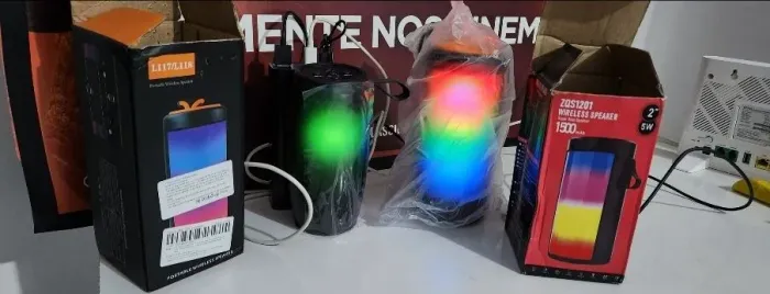 Caixa de Som Bluetooth oval leia