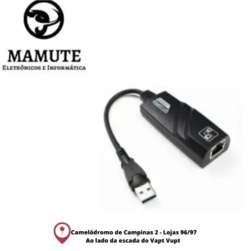 Adaptador Usb 3.0 Para Rede Rj45 10/100/1000 Gigabit