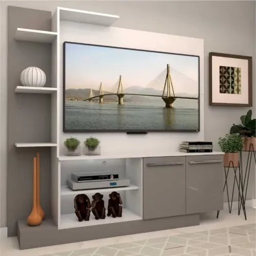 Promocao Estante 52" Branco/cinza