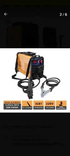 Máquina de Solda Inversora GP-160 220V - Marca PRÓ EURO<br>+ 250g Eletrodo 3,25mm<br>