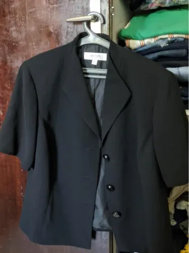  Blazer Feminino Preto Jones Studio 