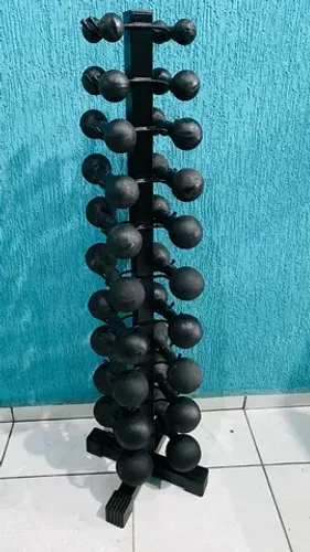 Torre completa halter pintado do 1 kg ao 10 kg 