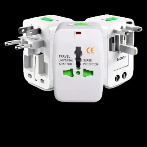 Adaptador Tomada Internacional Universal para viagem protetor contra surto elétrico + 150 