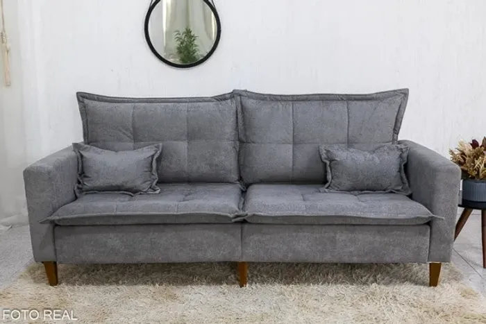 Promoção! Sofá 3 lugares 2215 2.08m Boucle Receba Hoje