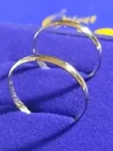 Alianças Casal Ouro 18 Kilates 2 mm 2.80 Gramas Maciço