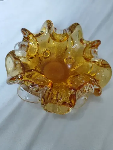CENTRO DE MESA DE CRISTAL MURANO SÃO MARCOS