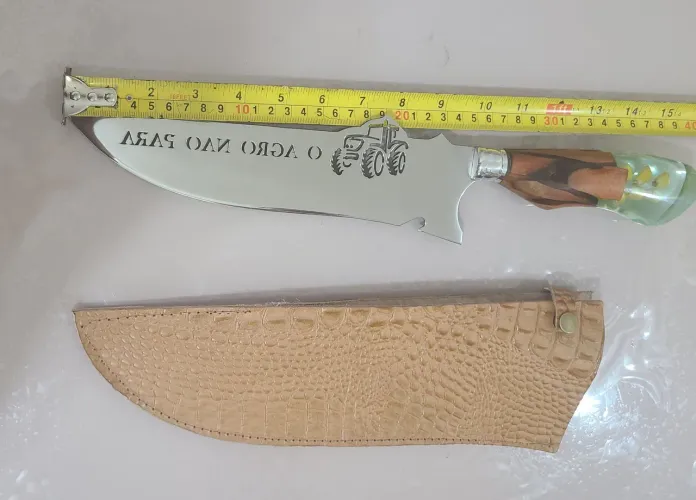 Linda Faca Em Aço Inox Agro Não Para (ótimo presente)