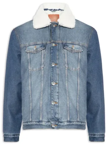 Jaqueta Jeans Sherpa Reserva Nova - Brinde na compra