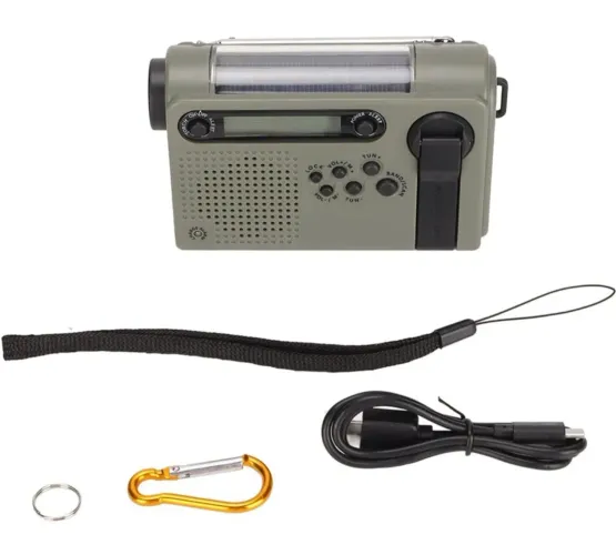 Radio luz bivolt  solar pilha lanterna