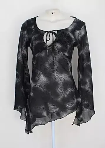 Blusa champagne by feminina estampada